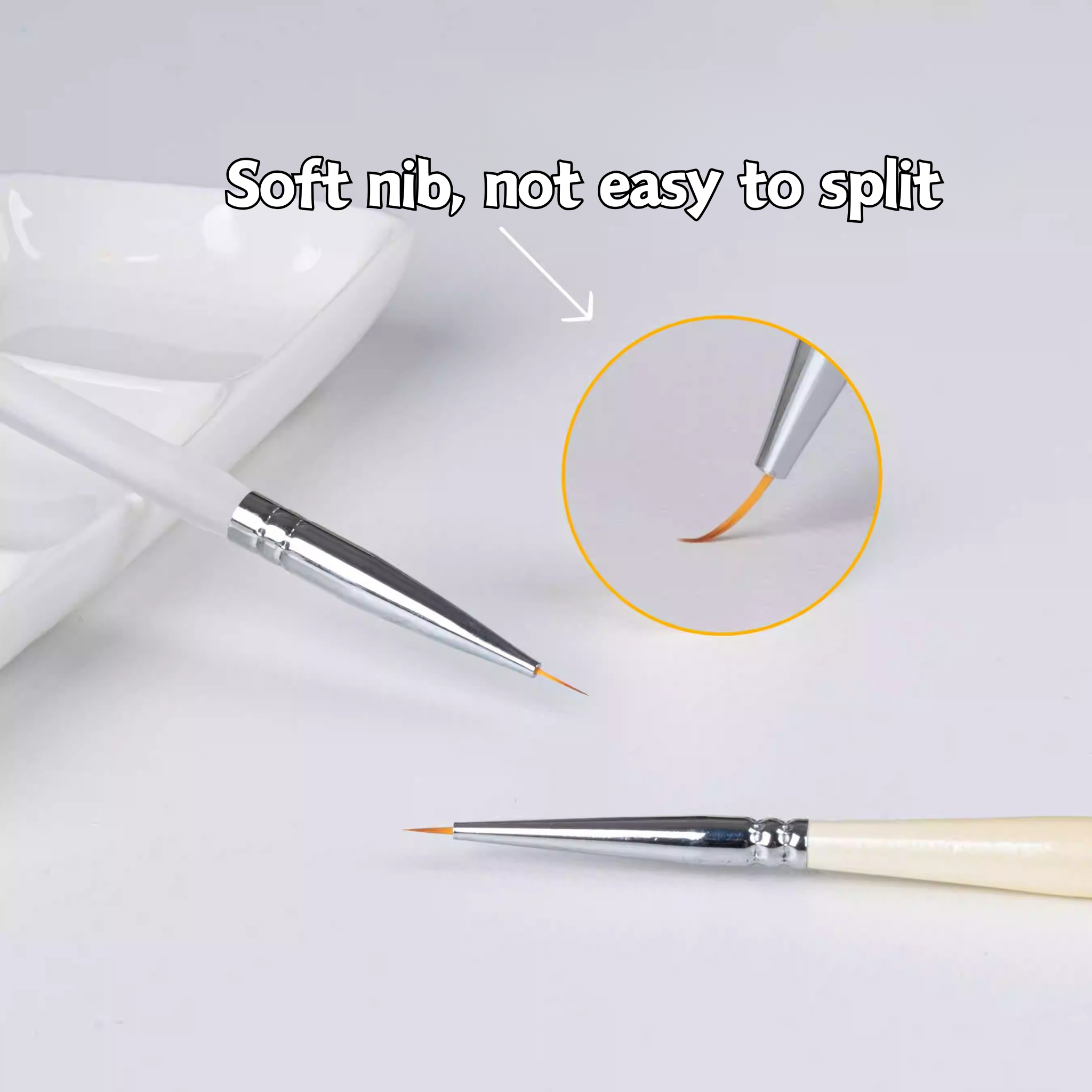 Premium BJD Face-Up Brush Set – Nylon Detailing Brushes for Doll Face Painting