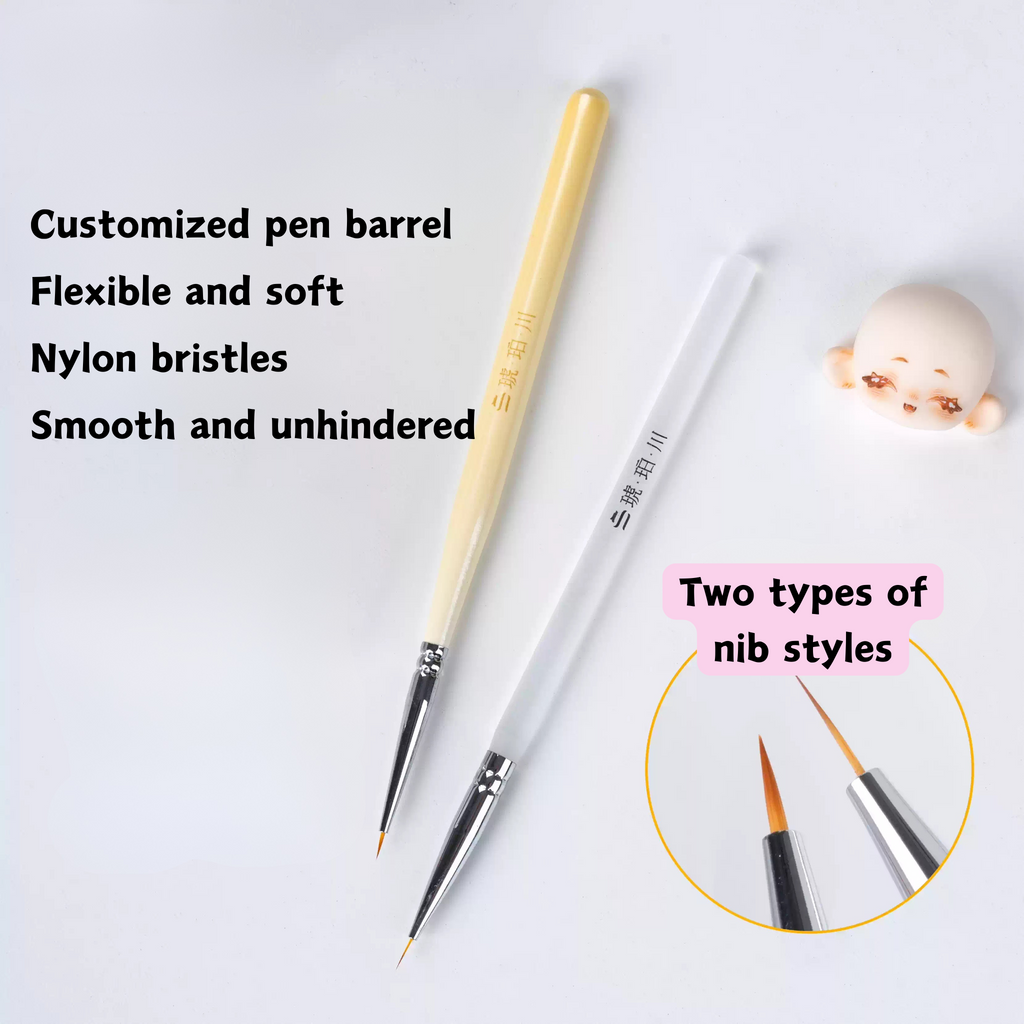 Premium BJD Face-Up Brush Set – Nylon Detailing Brushes for Doll Face Painting