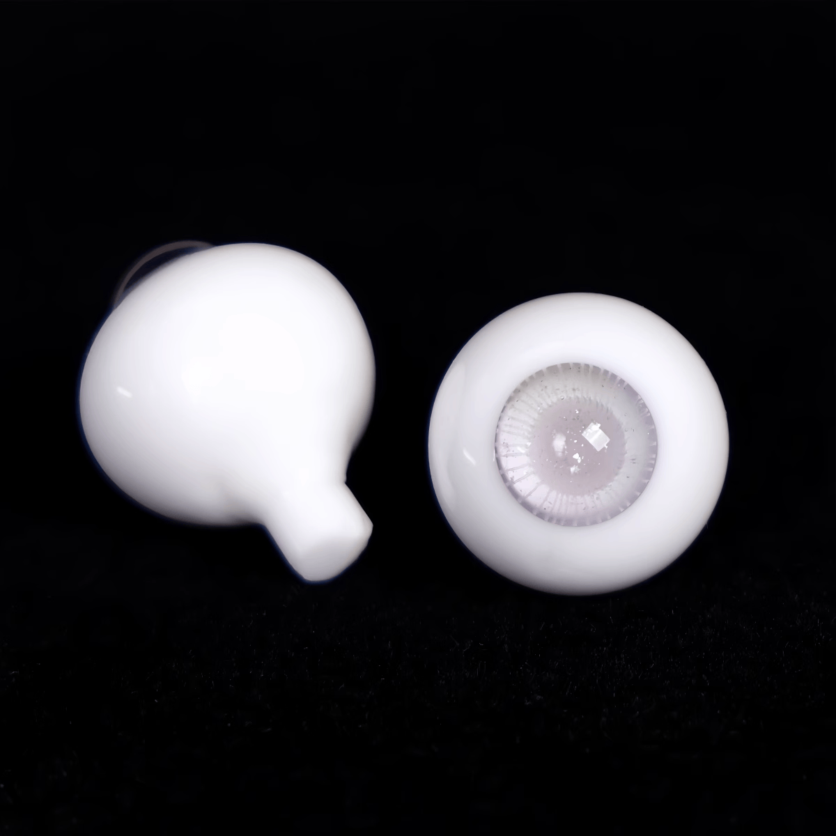 Glass glitter eyes 12-18mm- gray - BJD doll eyes