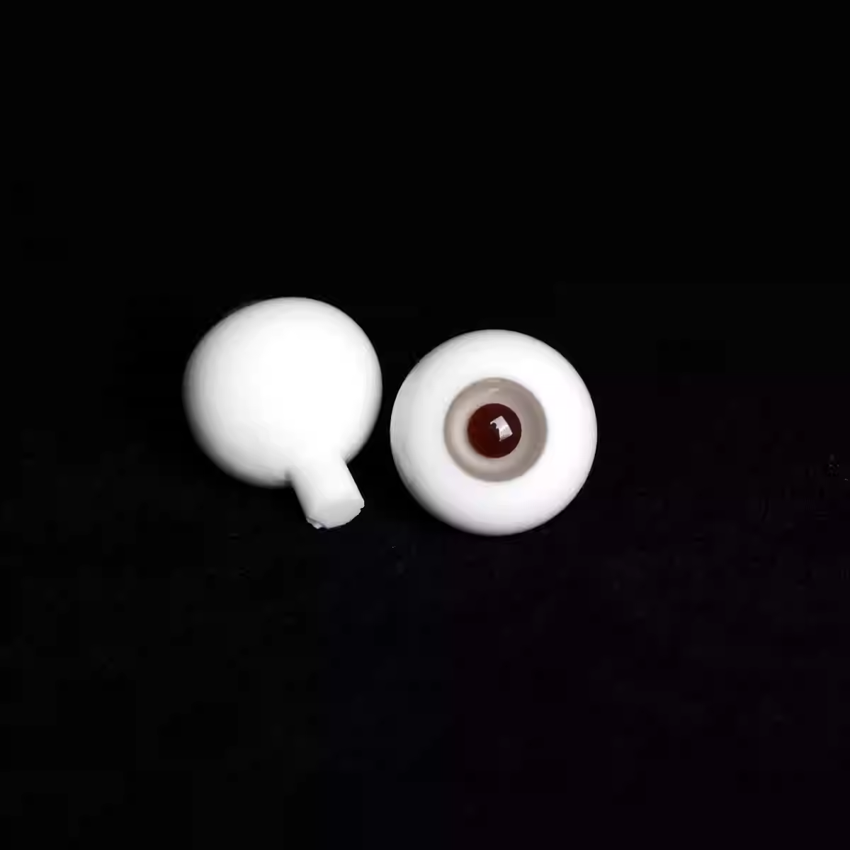 Glass round eyeballs 14-18mm- grayish brown - BJD doll eyes