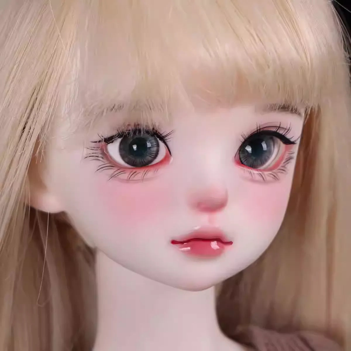 Glass glitter eyes 12-18mm - Green - BJD doll eyes