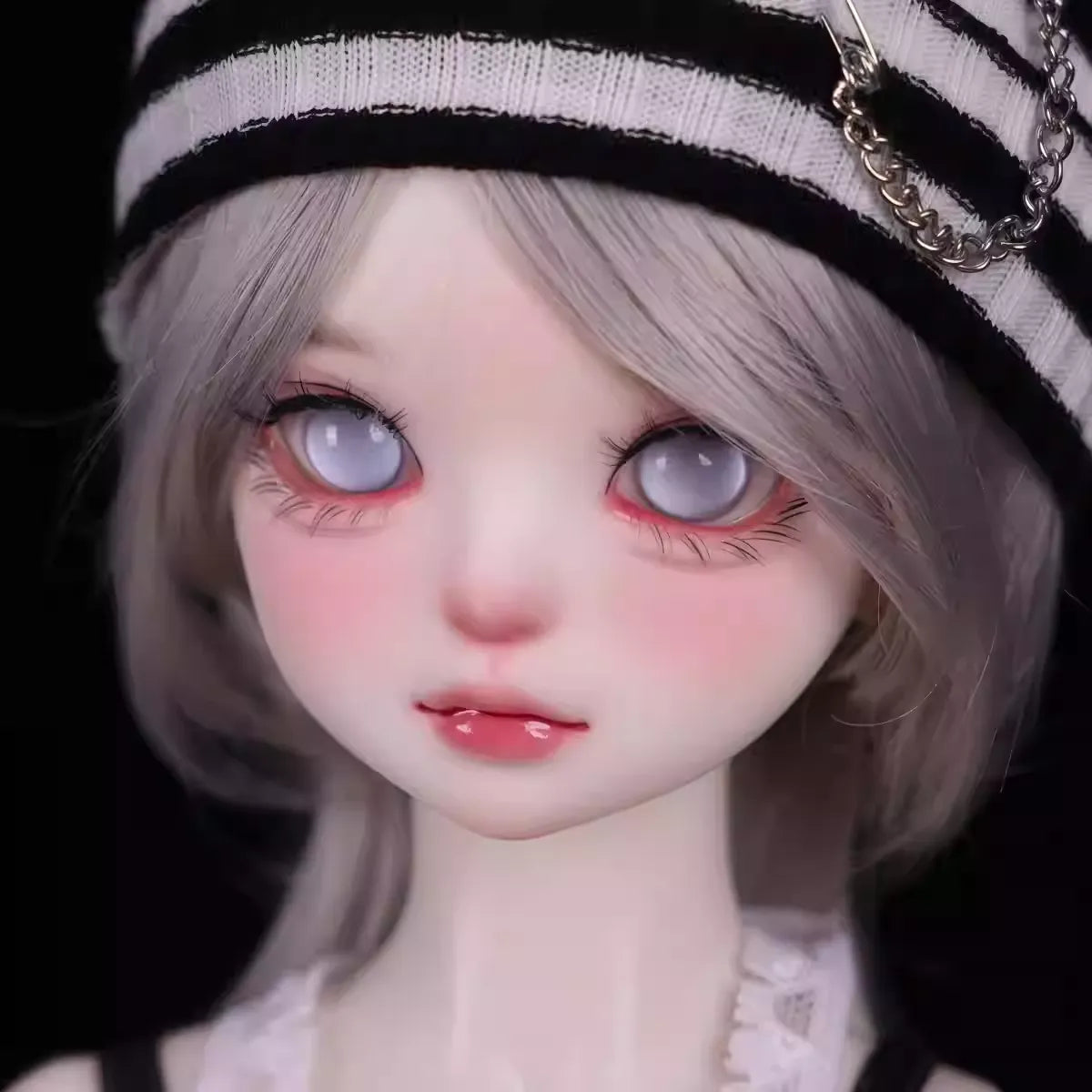 Glass pupil-less solid color eyes 12-18mm - light blue - BJD doll eyes