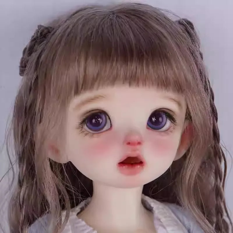 Glass glitter eyes 12-18mm - pinkish purple - BJD doll eyes