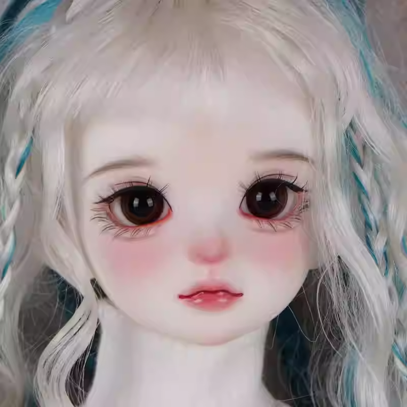 Glass round pupils 12-18mm- natural brown - BJD doll eyes