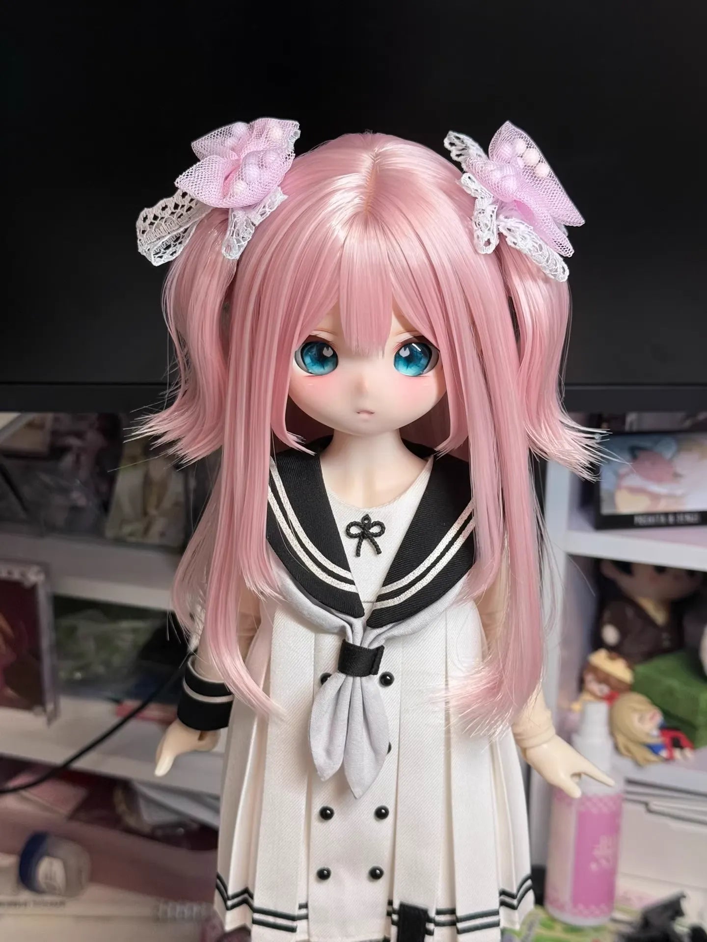 Multi-Layered Peach Wig-for 1/3,1/4 SD MSD