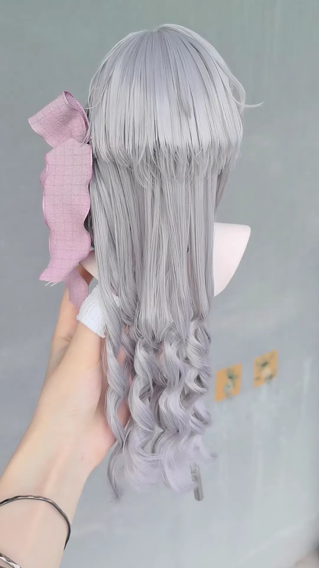 Gray Jellyfish Long Curly Wig-for 1/3 SD