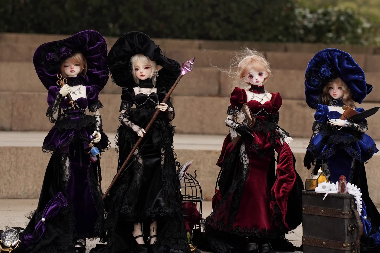 Witch Gothic Style set for 1/4 BJD doll