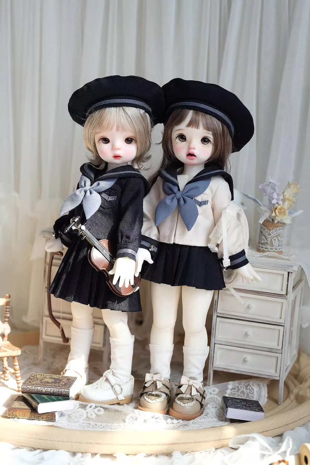 JK Uniform Japanese Style Set for 1/6、1/4 bjd doll